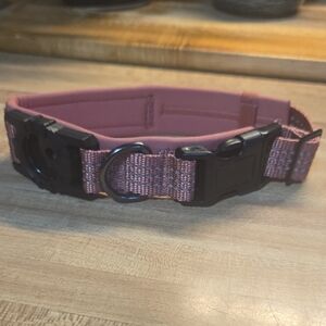 Pink and Black Dog Collar Sz Medium NWOT
